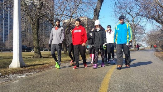 alfredo walking with friends